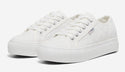 Only ONLNOOMI Platform Sneakers White | Women’s Trainers Ireland - Borderland Muff