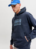 Jack & Jones JCO Fusion Box Sweat Hoodie – Organic Cotton Relaxed Fit Men's Hoodie