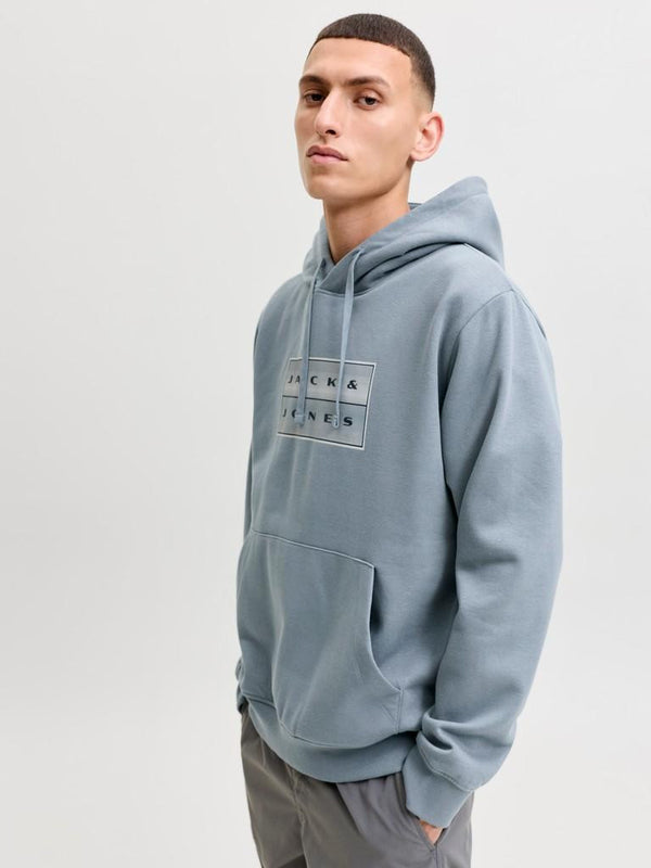 Jack & Jones JCO Fusion Box Sweat Hoodie – Organic Cotton Relaxed Fit Men's Hoodie