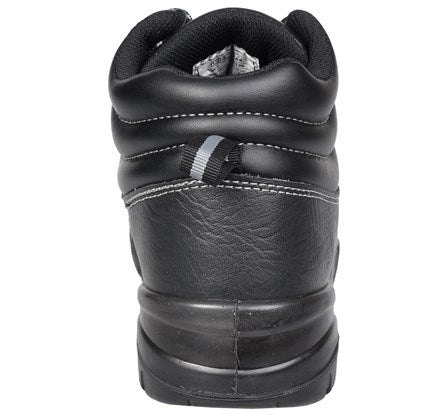 Fort Workforce Leather Safety Boots-BLACK