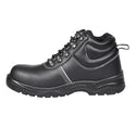 Fort Workforce Leather Safety Boots-BLACK