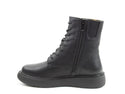 Zip detail view of Heavenly Feet Fern Ankle Boot – women’s lightweight Litesoles boot with memory foam insole