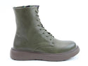 Side view of Heavenly Feet Fern Ankle Boot – women’s lightweight Litesoles boot with memory foam insole in Khaki