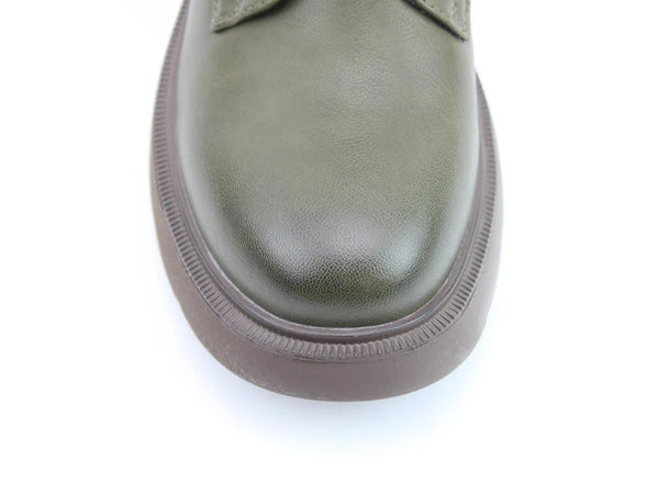 Toe view of Heavenly Feet Fern Ankle Boot – women’s lightweight Litesoles boot with memory foam insole in Khaki