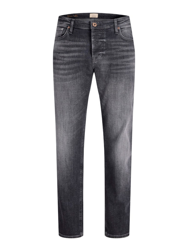 Jack & Jones Mike 335 Men’s Black Jeans | Tapered Fit Denim – Borderland Muff