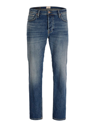 Jack & Jones Mike 335 Men’s Blue Jeans | Tapered Fit Denim – Borderland Muff