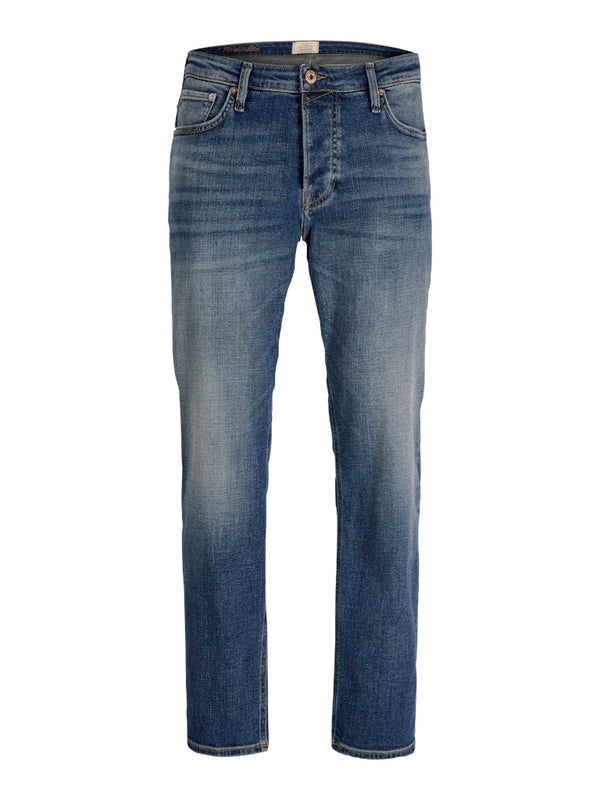 Jack & Jones Mike 335 Men’s Blue Jeans | Tapered Fit Denim – Borderland Muff