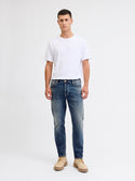 Jack & Jones Mike 335 Men’s Blue Jeans | Tapered Fit Denim – Borderland Muff