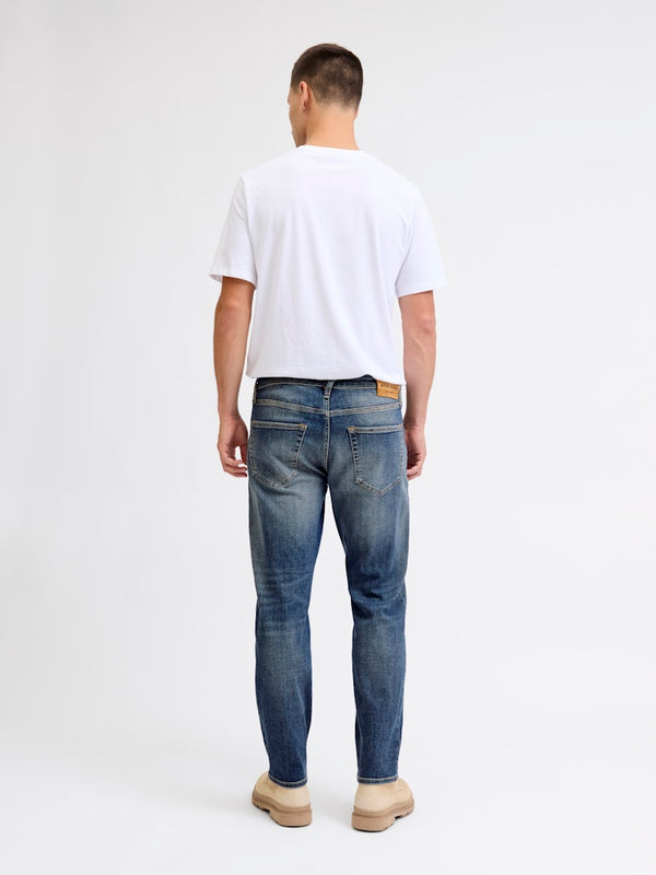 Jack & Jones Mike 335 Men’s Blue Jeans | Tapered Fit Denim – Borderland Muff