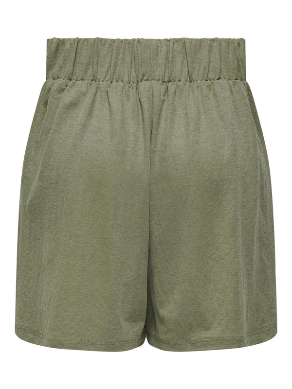 JDY Ladies Birdie Geggo Elasticated Waist Regular Fit Shorts-MERMAID