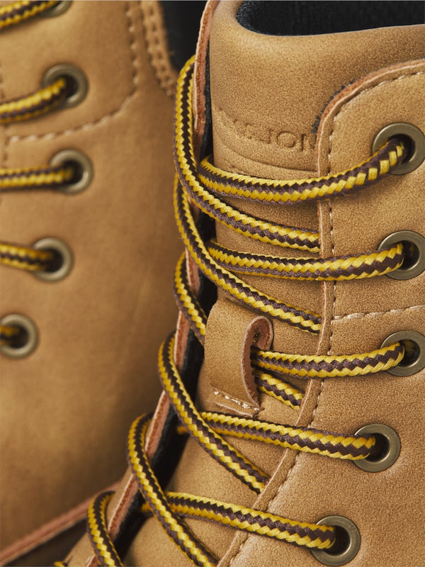 JFWAINSWORTH PU Boot Honey Faux Leather for Men lace detail
