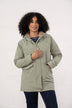 Women’s Scarlet waterproof mid-hip coat in Donegal – stylish Lighthouse jacket in brushwood