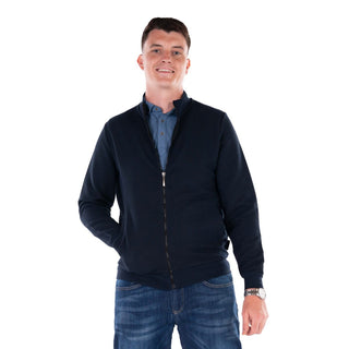 Scott & Wade Carbery Full-Zip Sweat Jacket in Navy