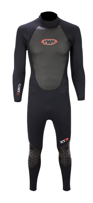 TWF XT3 3mm Mens Full Wetsuit-BLACK - Borderland Muff