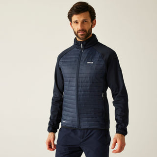 Regatta Men’s Clumber Hybrid Jacket Navy Blue & Olive | Borderland Muff - Borderland Muff