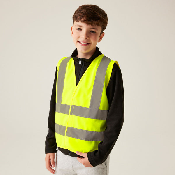 Regatta Kids Hi Vis Vest-FLURO YELLOW - Borderland Muff