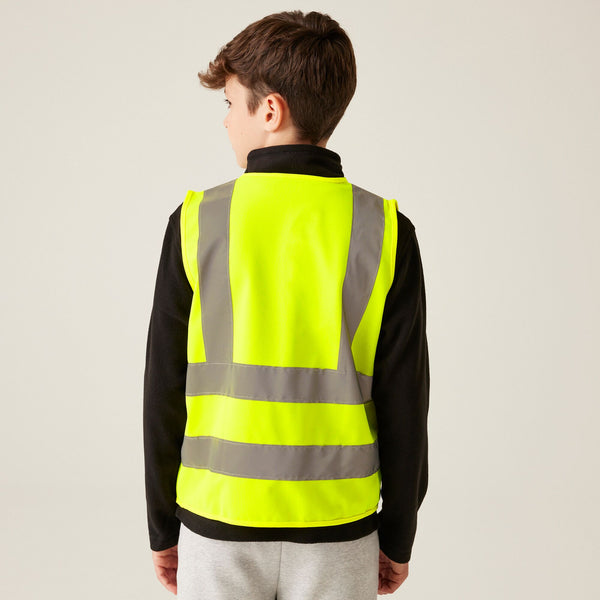 Regatta Kids Hi Vis Vest-FLURO YELLOW - Borderland Muff