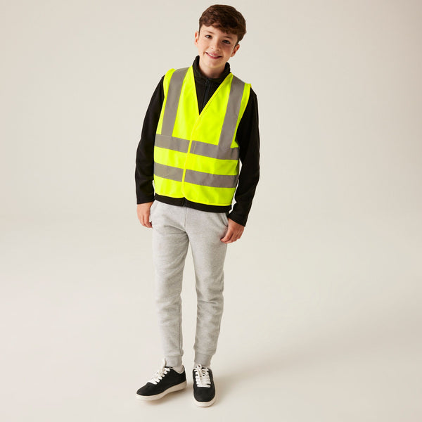 Regatta Kids Hi Vis Vest-FLURO YELLOW - Borderland Muff
