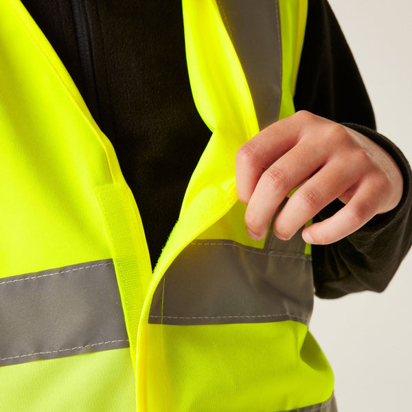 Regatta Kids Hi Vis Vest-FLURO YELLOW - Borderland Muff