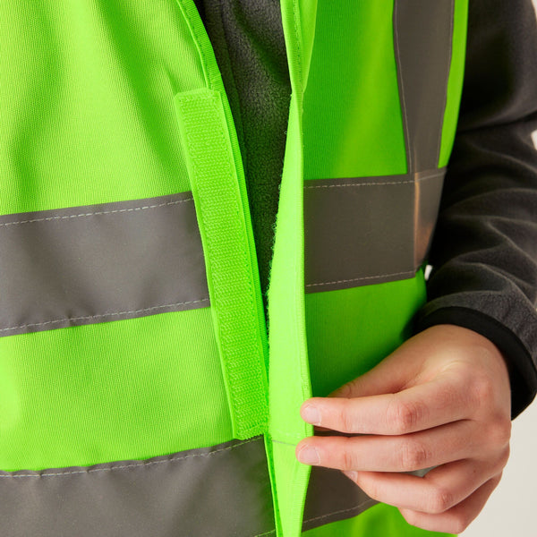 Regatta Kids Hi Vis Vest-FLURO GREEN - Borderland Muff