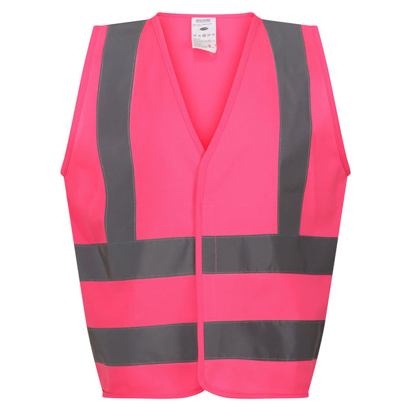 Regatta Kids Hi Vis Vest-FLURO PINK