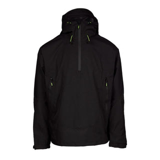 Apache White Rock 1/4 Zip Waterproof Rain Jacket 8000mm - Black - Borderland Muff