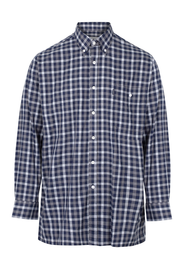 Champion Southwold Long sleeve men’s check shirt with pocket and collar - Borderland Muff