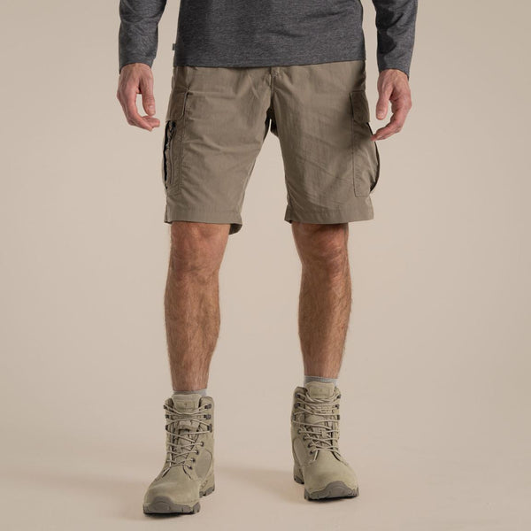 Craghoppers NosiLife Cargo III Shorts Ireland | Mens Travel Shorts - Borderland Muff