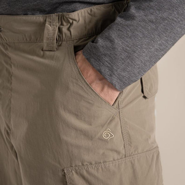 Craghoppers NosiLife Cargo III Shorts Ireland | Mens Travel Shorts - Borderland Muff