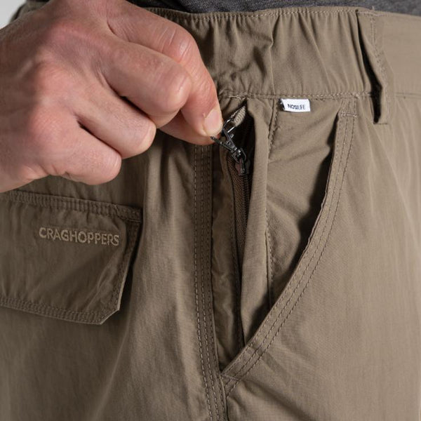 Craghoppers NosiLife Cargo III Shorts Ireland | Mens Travel Shorts - Borderland Muff
