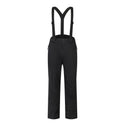 Dare2b Achieve III men’s waterproof ski trousers in black, front product view with adjustable braces
