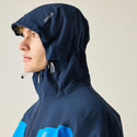 Dare2b Eagle IV Athletic jacket close-up of adjustable navy hood
