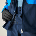 Dare2b Eagle IV Athletic ski jacket interior with snow skirt and fastening details
