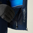 Dare2b Eagle IV Athletic jacket interior showing waterproof and breathable performance ratings
