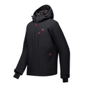 Dare2b Eagle IV Men's Waterproof Ski Jacket in Black showing Angled Front View
