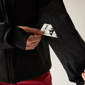 Dare2b Eagle IV Men's Ski Jacket in Black with Sleeve Ski Pass Pocket Detail
