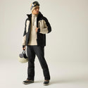 Dare2b Eagle IV Men's Ski Jacket in Pepper – Full length model view wearing ski jacket with black ski trousers
