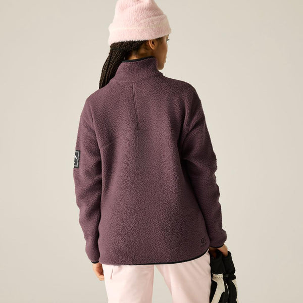 Dare 2b Women’s Slide Out Fleece – Recycled Borg Half Zip Ski Midlayer