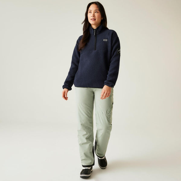 Dare 2b Women’s Slide Out Fleece – Recycled Borg Half Zip Ski Midlayer