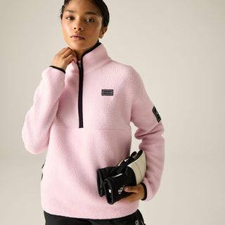 Buy pink-haze Dare 2b Women’s Slide Out Fleece – Recycled Borg Half Zip Ski Midlayer