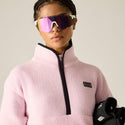 Dare 2b Women’s Slide Out Fleece – Recycled Borg Half Zip Ski Midlayer