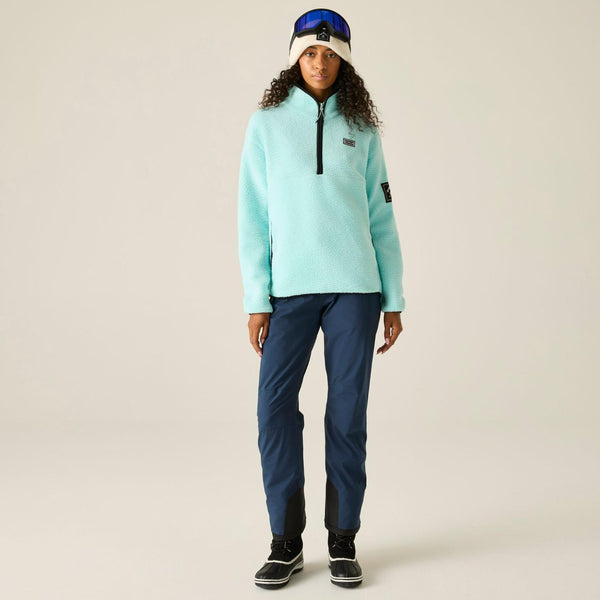 Dare 2b Women’s Slide Out Fleece – Recycled Borg Half Zip Ski Midlayer