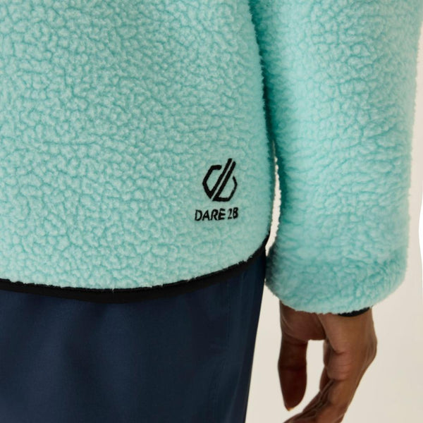 Dare 2b Women’s Slide Out Fleece – Recycled Borg Half Zip Ski Midlayer