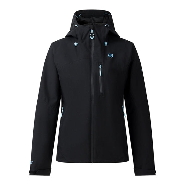 Dare 2b Torrek III Black ladies waterproof mountain jacket with AEP Kinematics technology
