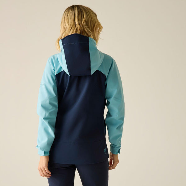 Women's Dare 2b Torrek III Navy hiking jacket for mountain and trail adventures