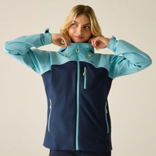 Women's Dare 2b Torrek III Navy hiking jacket for mountain and trail adventures