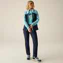 Women's Dare 2b Torrek III Navy hiking jacket for mountain and trail adventures