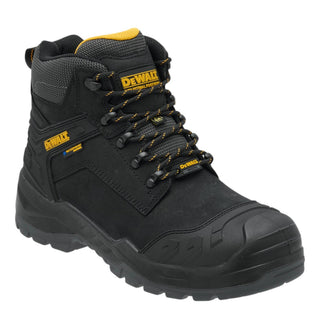 DeWalt Bedrock black waterproof safety boot with lace-up fastening and protective toe.