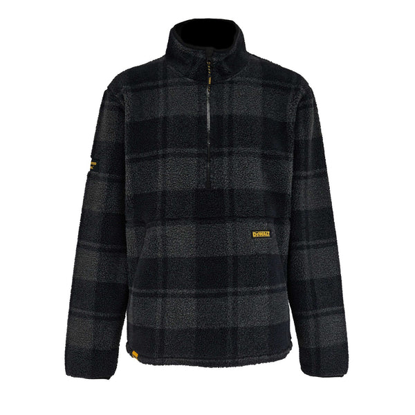 DeWalt Deansway 1/4 Zip Check Sherpa Fleece Front View
