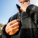 DeWalt Deansway 1/4 Zip Sherpa Fleece Zip Detail